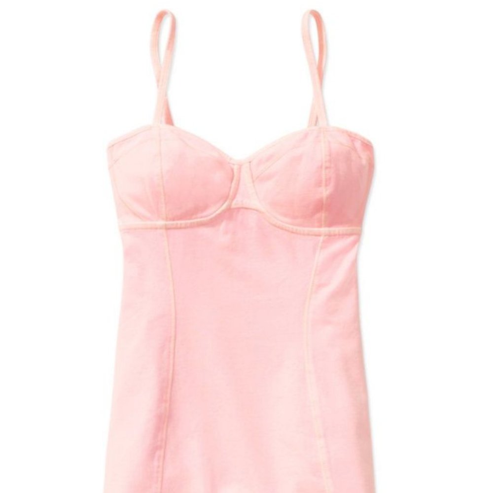Aritzia Wilfred Noho Bustier Cami Camisole Tank Bra Top Adjustable Strap Sz M - Picture 1 of 14